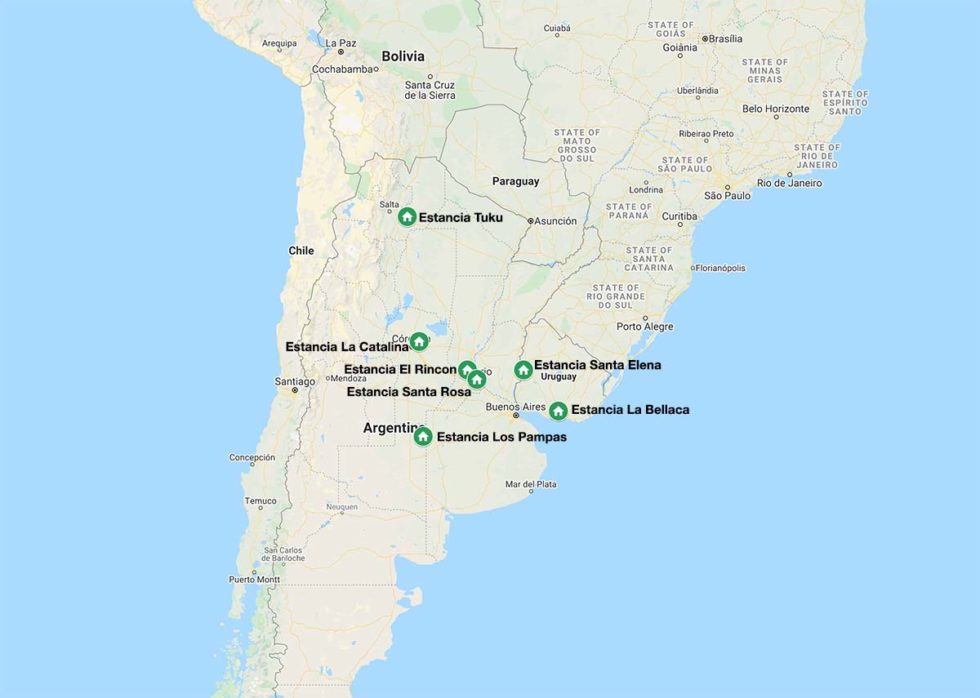 Argentina Bird Hunting | Location Map